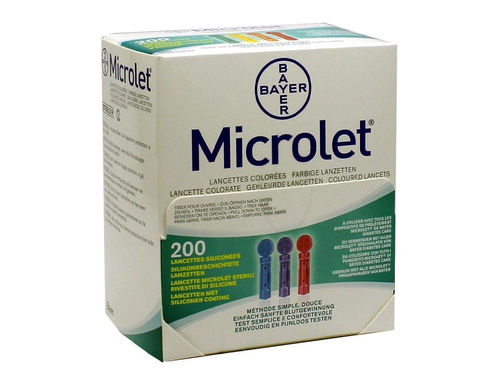 Microlet boite de 200 lancettes Pama