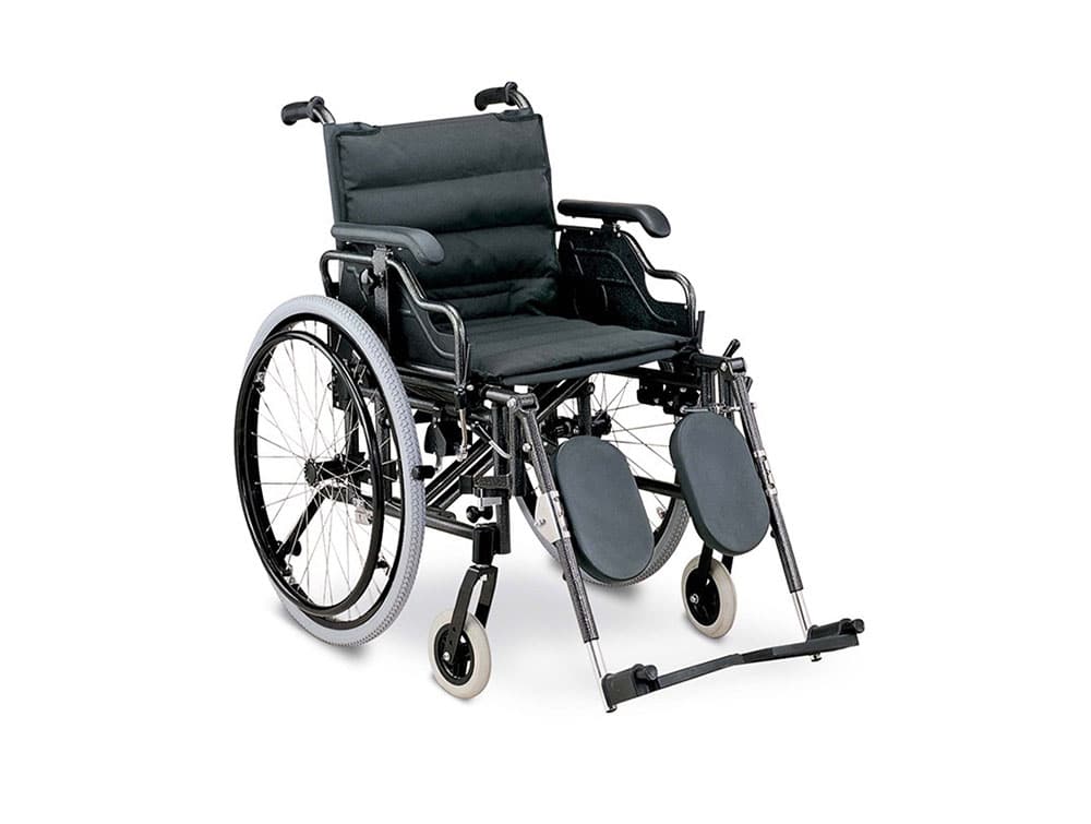 Fauteuil aluminium Confort avec repose jambes Locamed