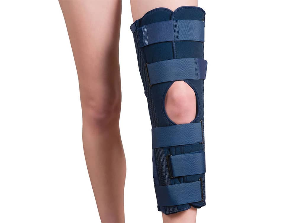 Locamed knee immobilizer brace in extension (ref. M6201)