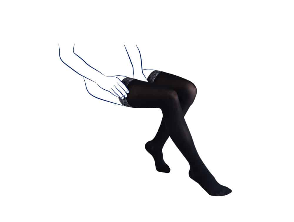 Women’s thigh-high compression stocking Class 3 Kokoon Venoflex Thuasne (20 - 36 mmHg)