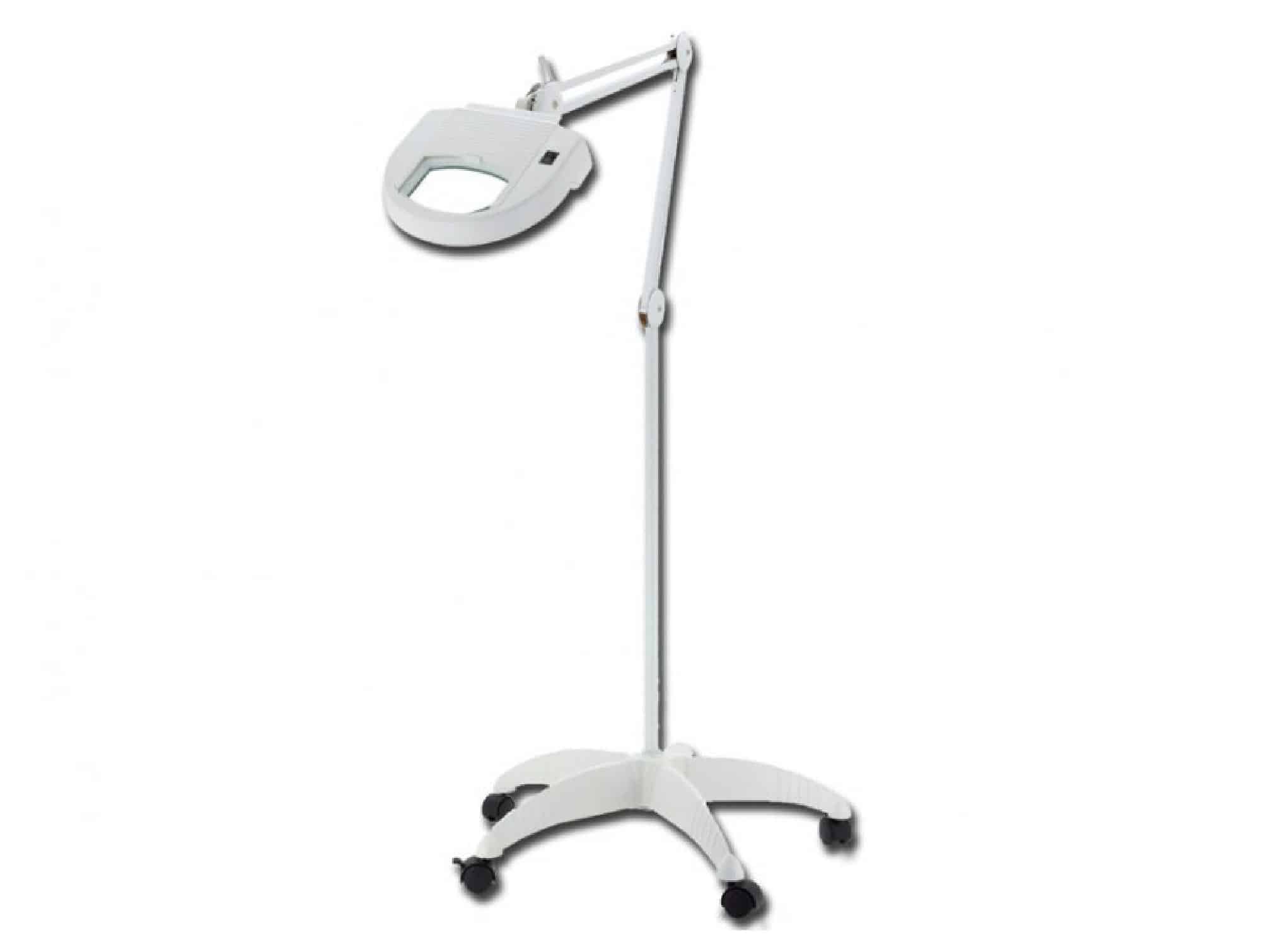 Lampe Loupe Vista Wood sur pied Verre et quartz