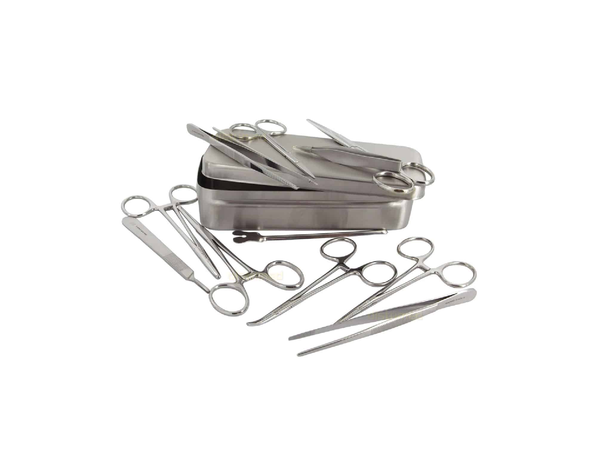 Minor surgery stainless steel instrument set (11 pieces) Care&Cure Surgical