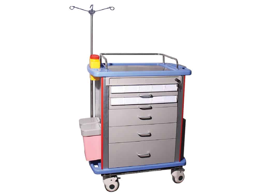 5 - drawer medication trolley Locamed (850 × 520 × 950 mm)