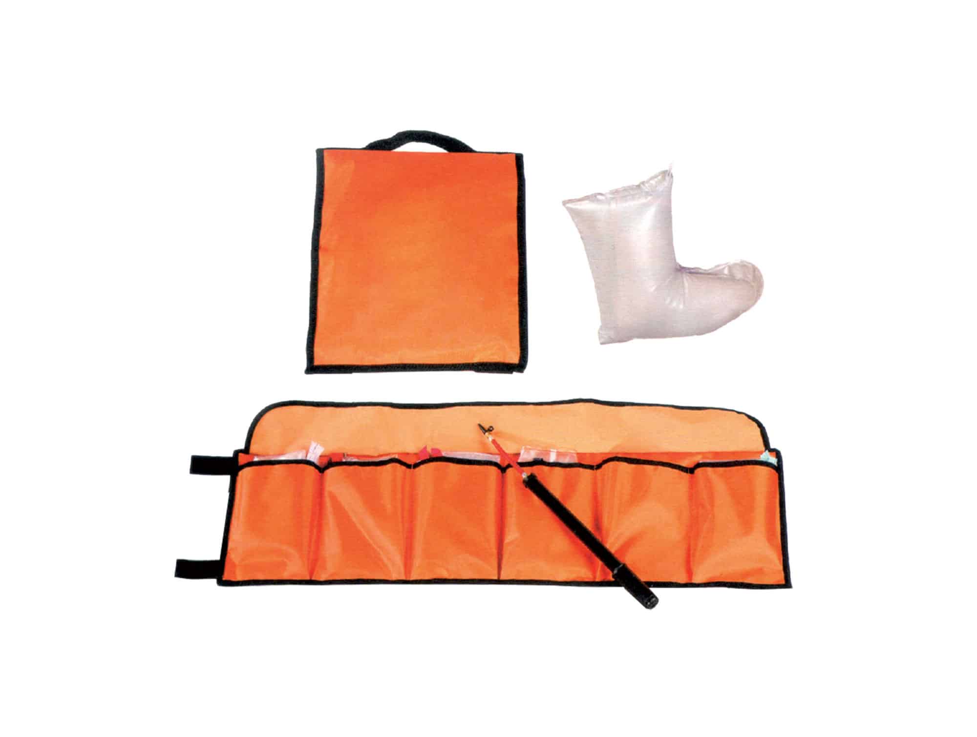 Radiolucent inflatable immobilization splints (set of 6)