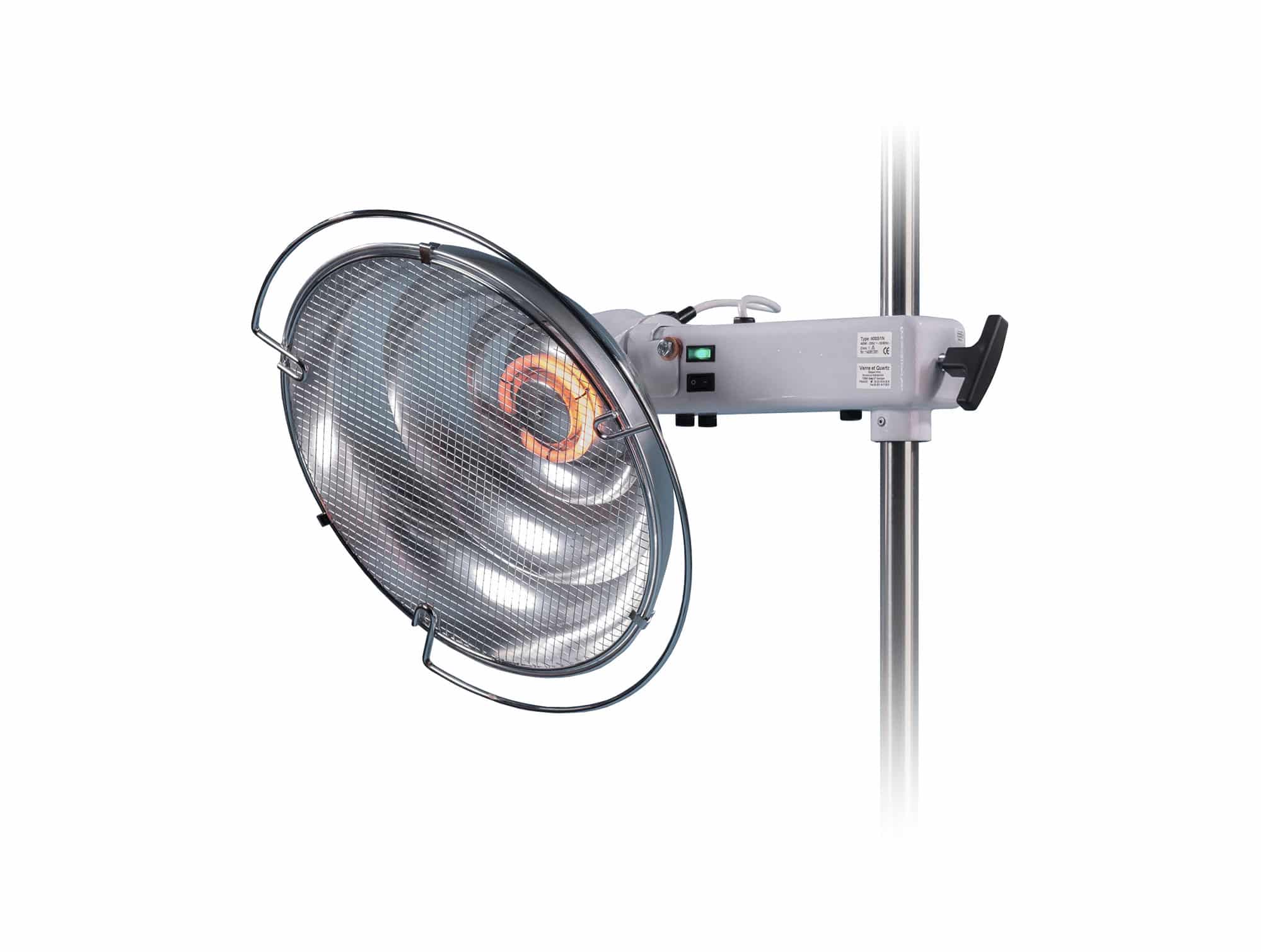 Lampe infrarouge 400W sur pied Verre et quartz