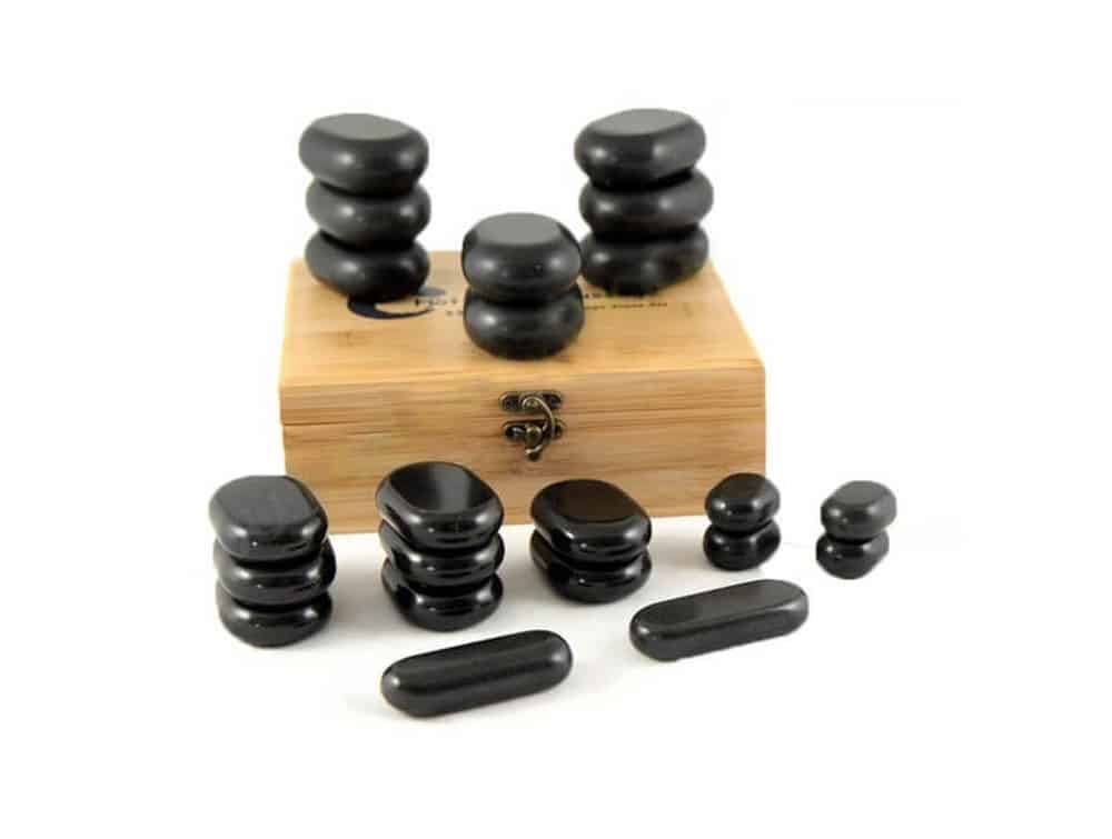 Pierres chauffantes de Basalte pour massage à réflexe Locamed