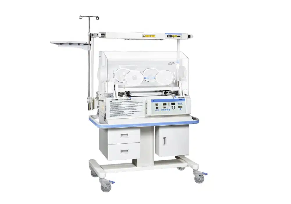 Couveuse de néonatologie électrique + photothérapie Avec lampe fluore David Ningbo