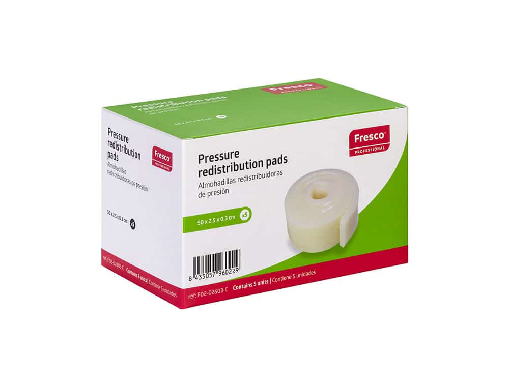 Fresco polymer gel pressure redistribution strip roll (30 x 5 x 0.3 cm or 50 x 2.5 x 0.3 cm)