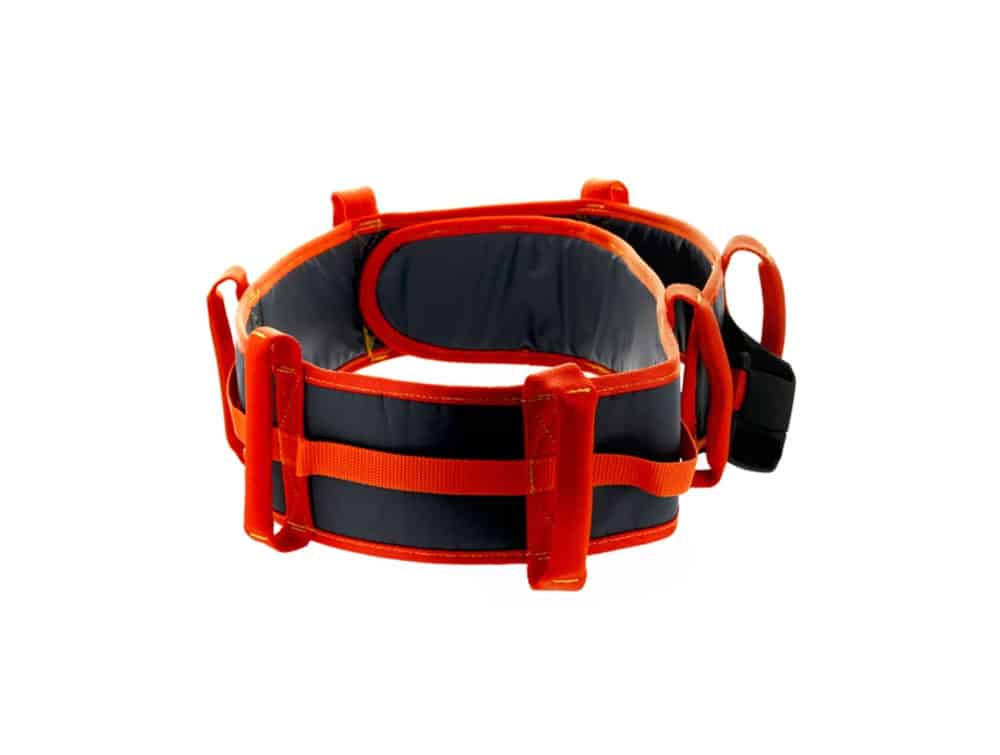 Patient transfer belt with handles and quick-release buckle