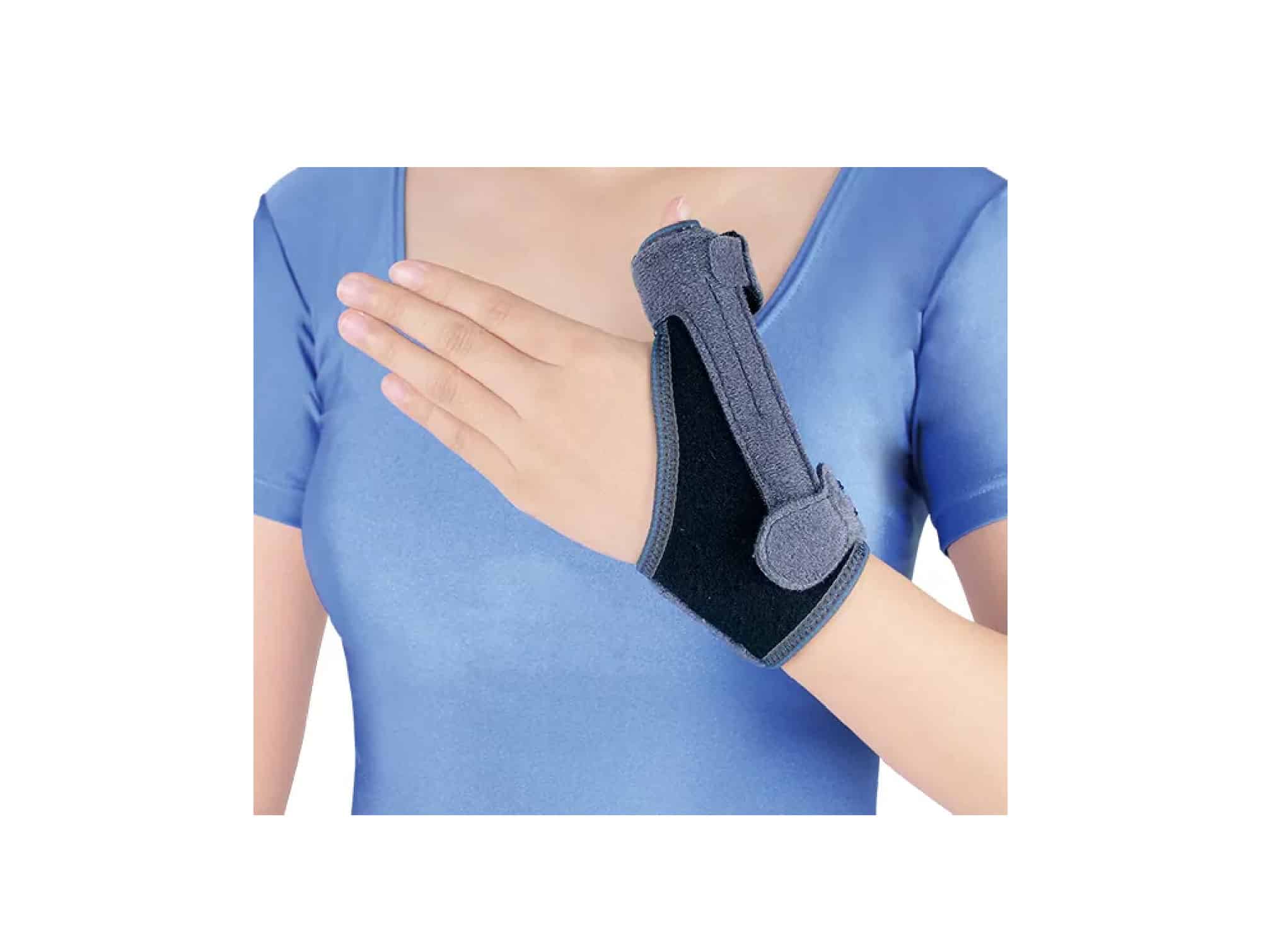 Thumb splint with adjustable Velcro straps Locamed (sizes S/M, L/XL)