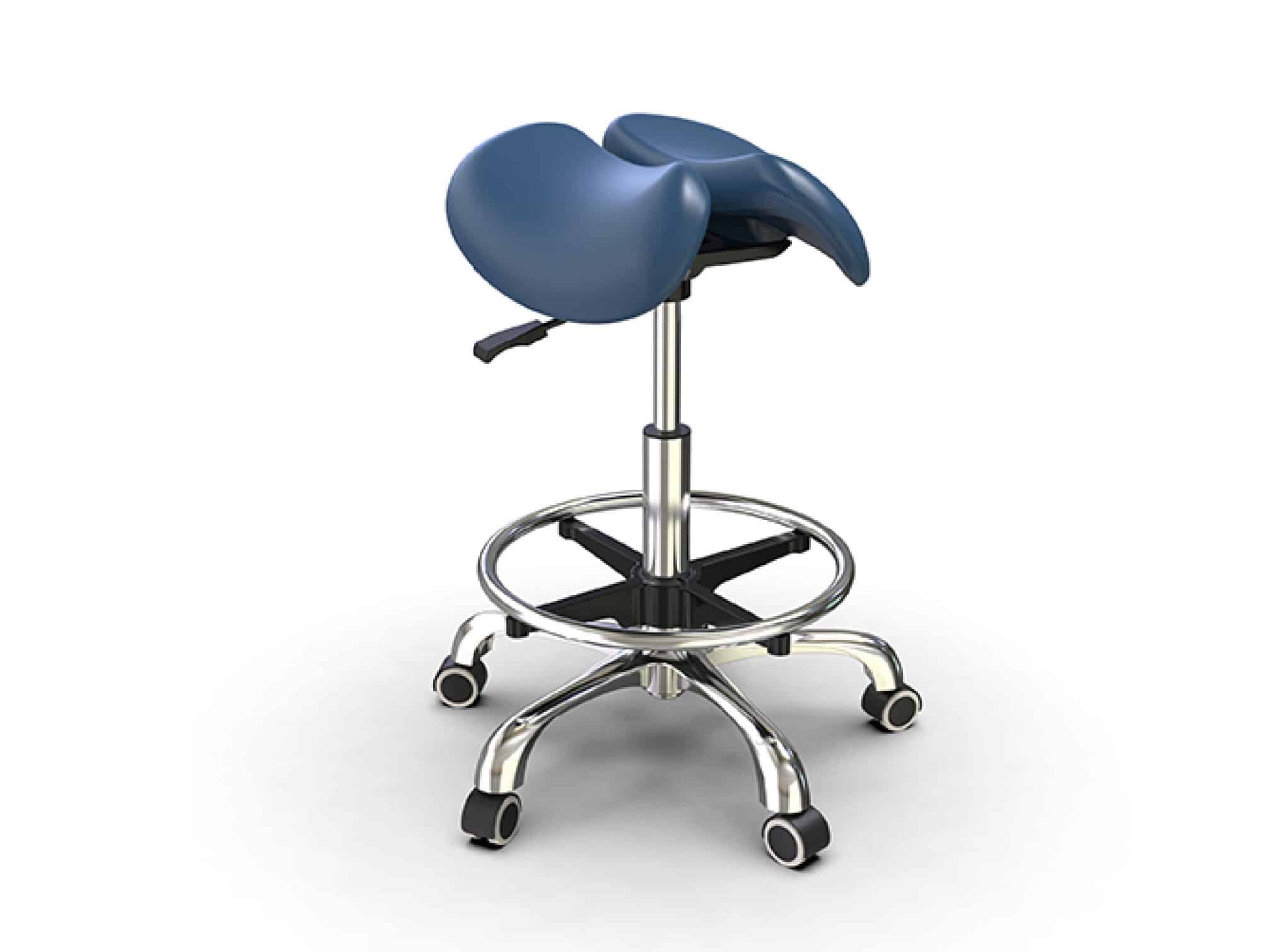 Tabouret à selle ergonomique