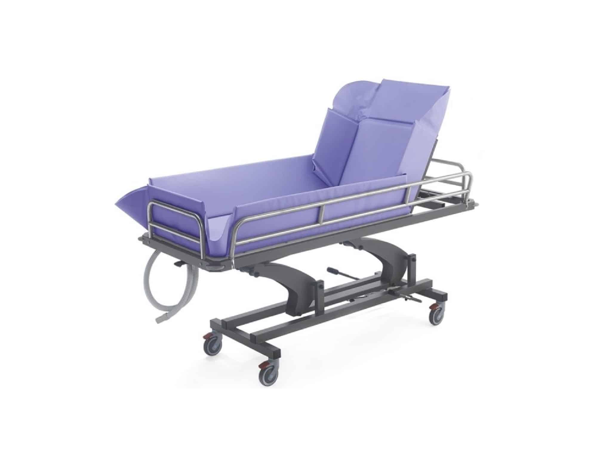 Electric shower trolley with tilting backrest 200 kg Locamed (LENSB)