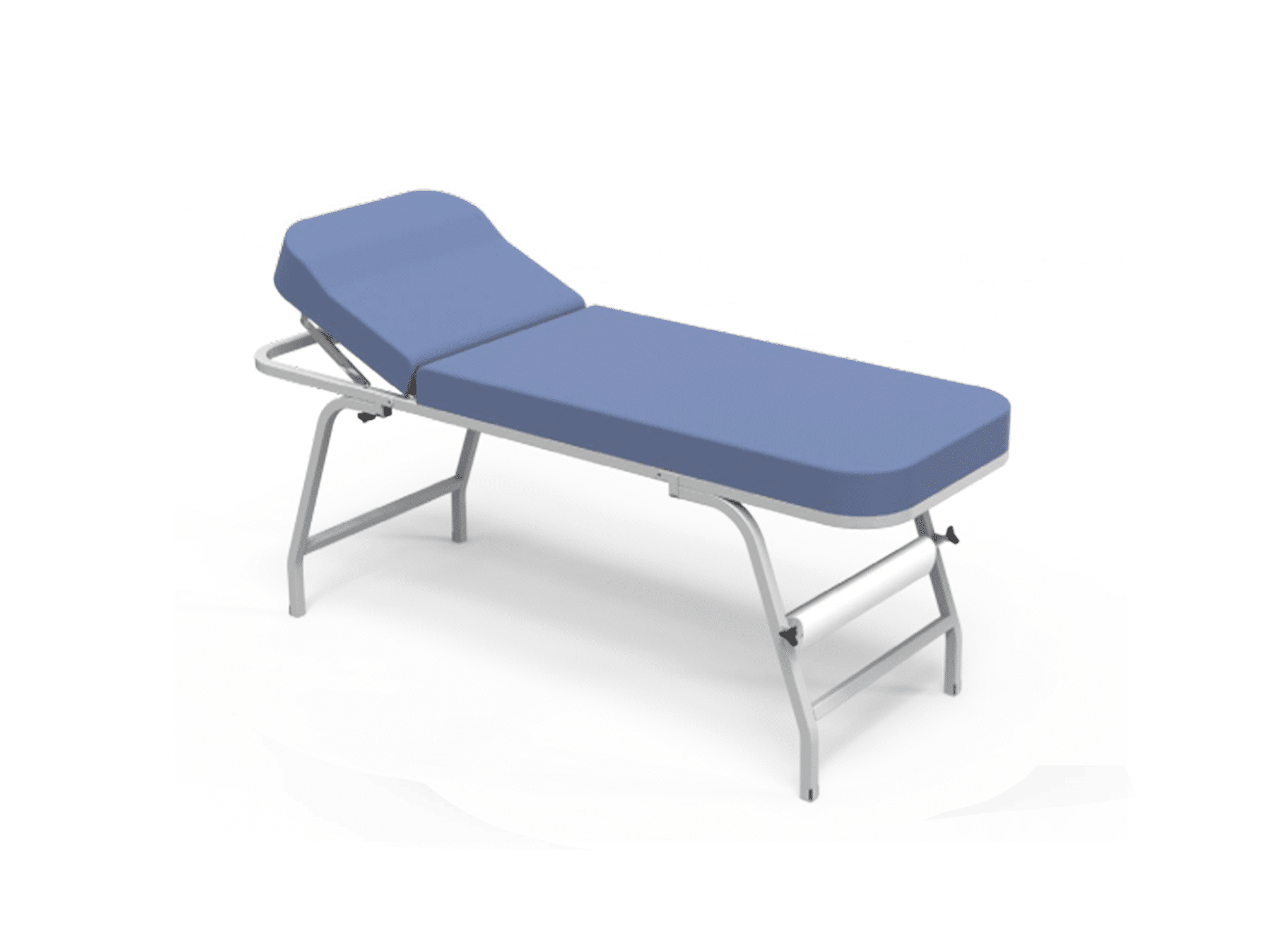 Table d’Examen Métallique Avec Repose - tête Réglable et Pied Pliable Medikal 2000