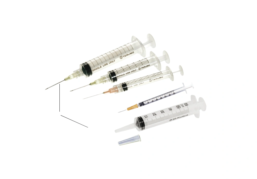 محقنة médicale à usage unique 2.5 CC, 5 CC, 10 CC