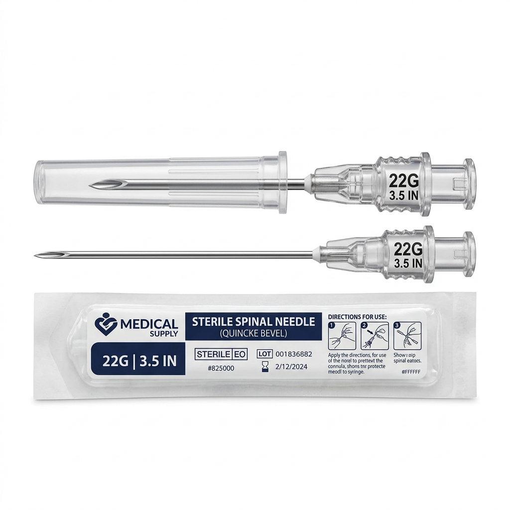 Spinal Needle (Quincke Bevel) (Multiple Sizes)