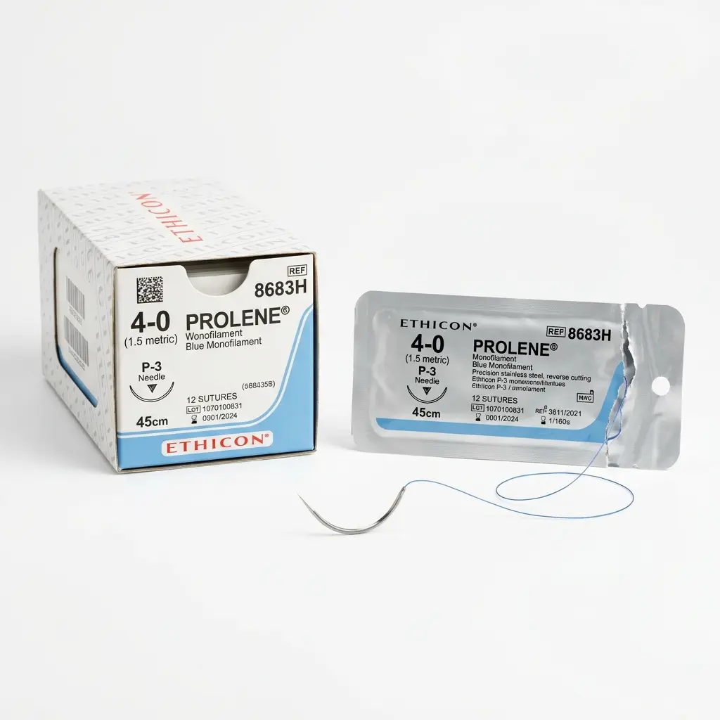 خيط جراحي معقم مع إبرة ETHF2506 من Ethicon