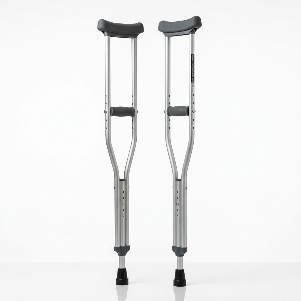 Aluminum Underarm Crutches (Pair)