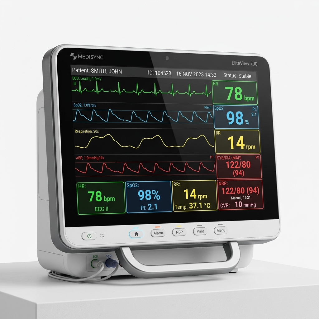 MONITEUR MULTI PARAMETRIQUE UNITÉ DE SOINS INTENSIF