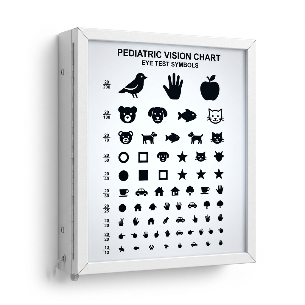 Échelle d'acuité visuelle enfant 3 m