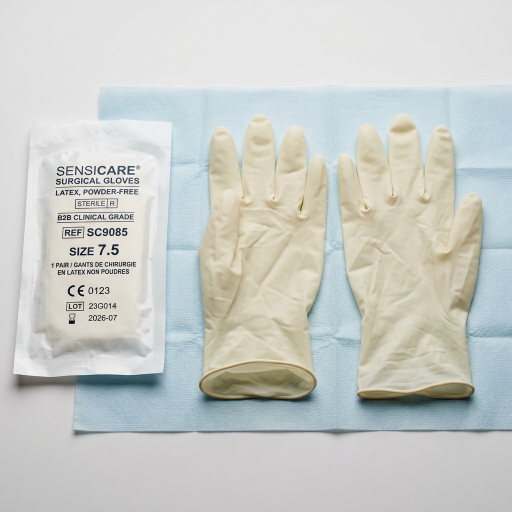 Gants De Chirurgie En Latex Non Poudrés (Multi-Tailles)