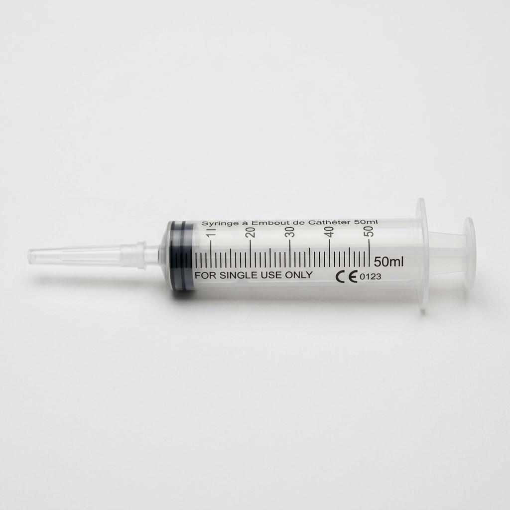 Catheter Tip Syringe - Latex-Free 3-Part Syringe - 50ml