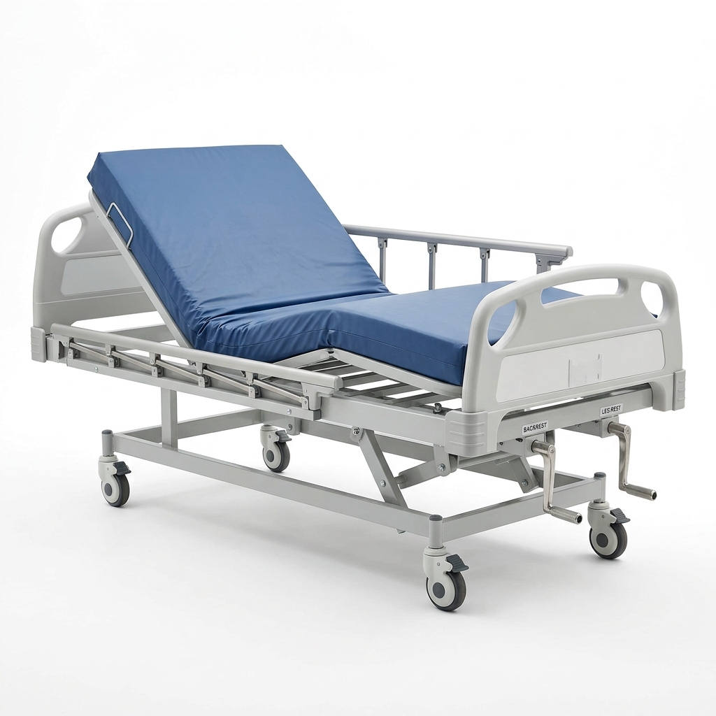 يدوي 2-Function Medical سرير طبي