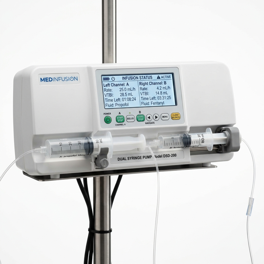 Dual-Channel محقنة Pump