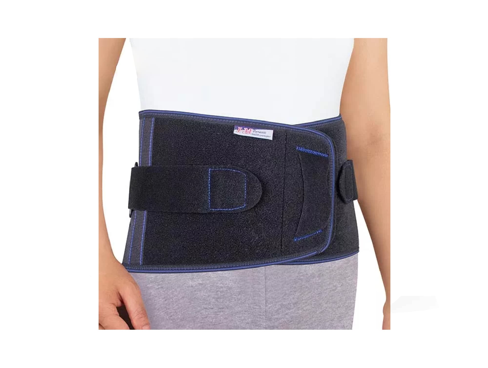 Reinforced semi-rigid lumbosacral lumbar belt (ref. EB940)