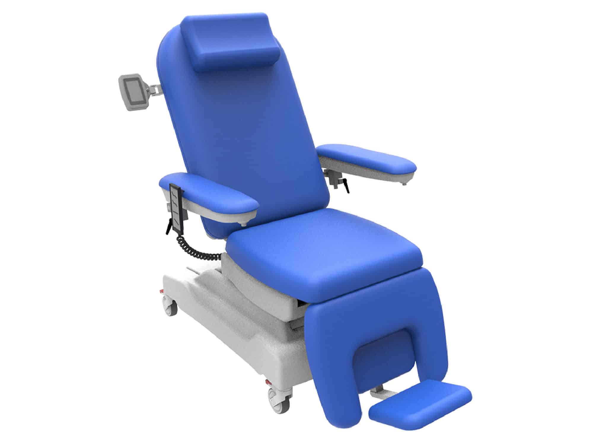 Fauteuil de dialyse et prélèvement électrique