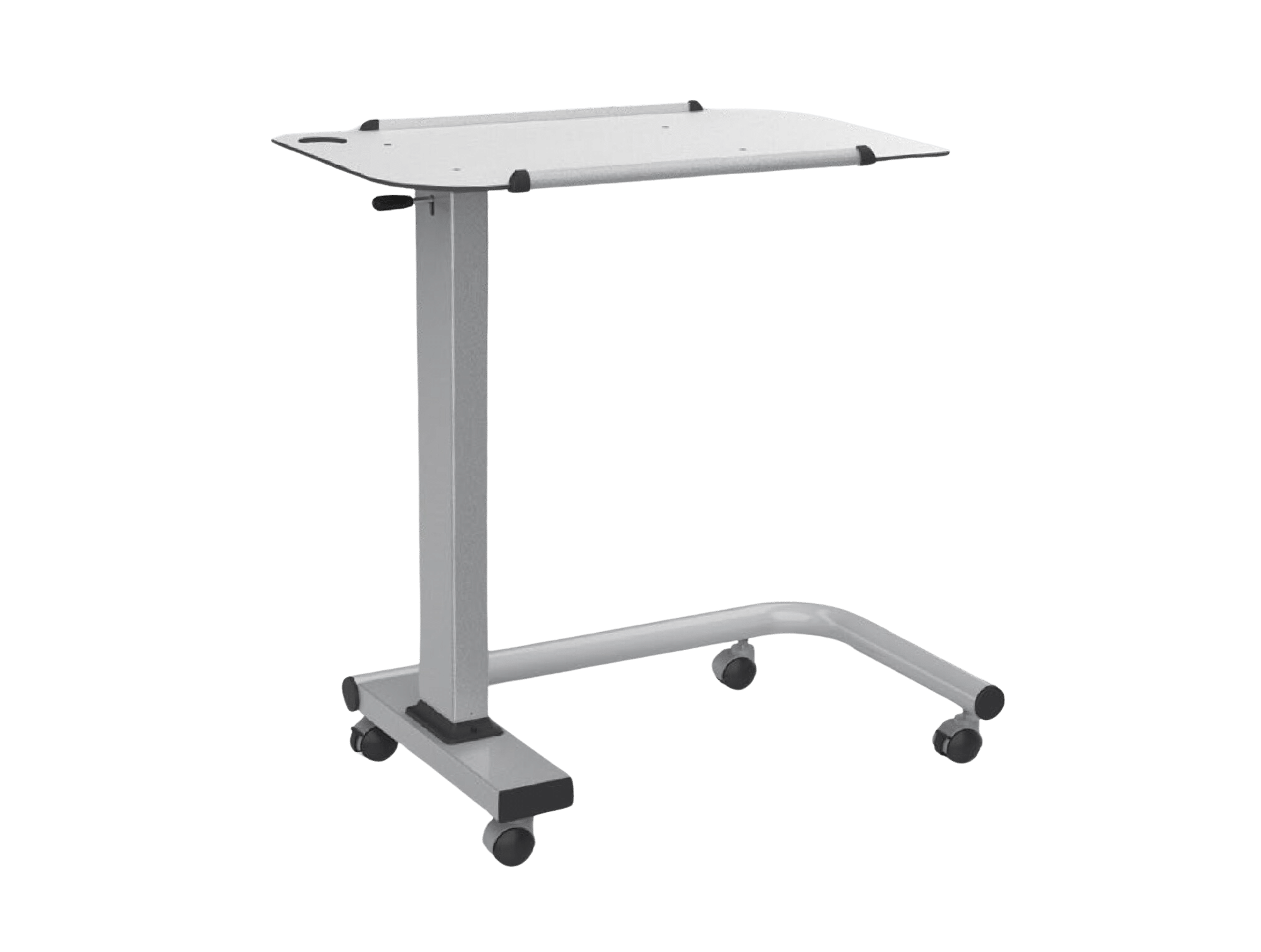 Table de Lit avec Plateau Stratifié et Roulettes Pivotantes 360° Medikal 2000