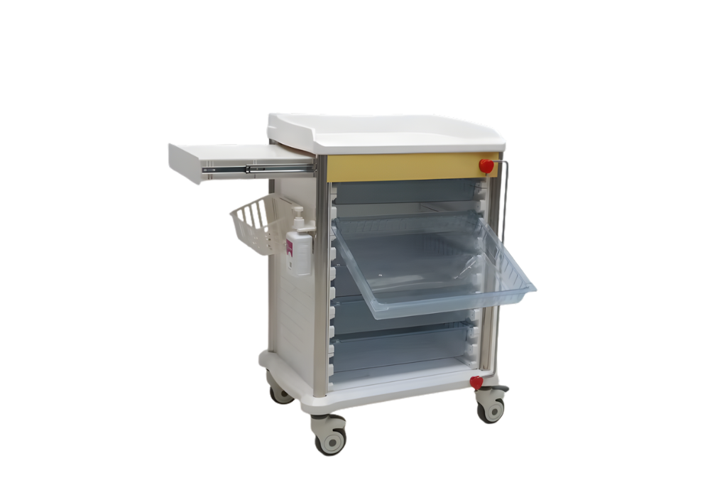 Chariot à médicaments 7 tiroirs compartimentés (L8204)