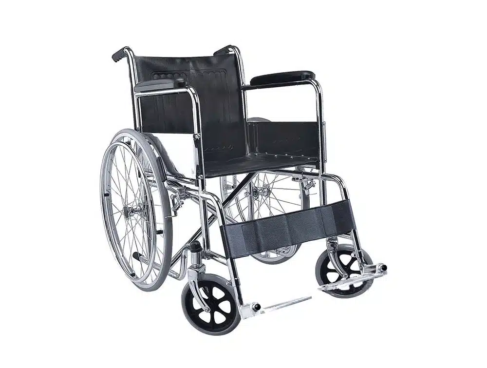Fauteuil adulte avec reposes pieds fixes