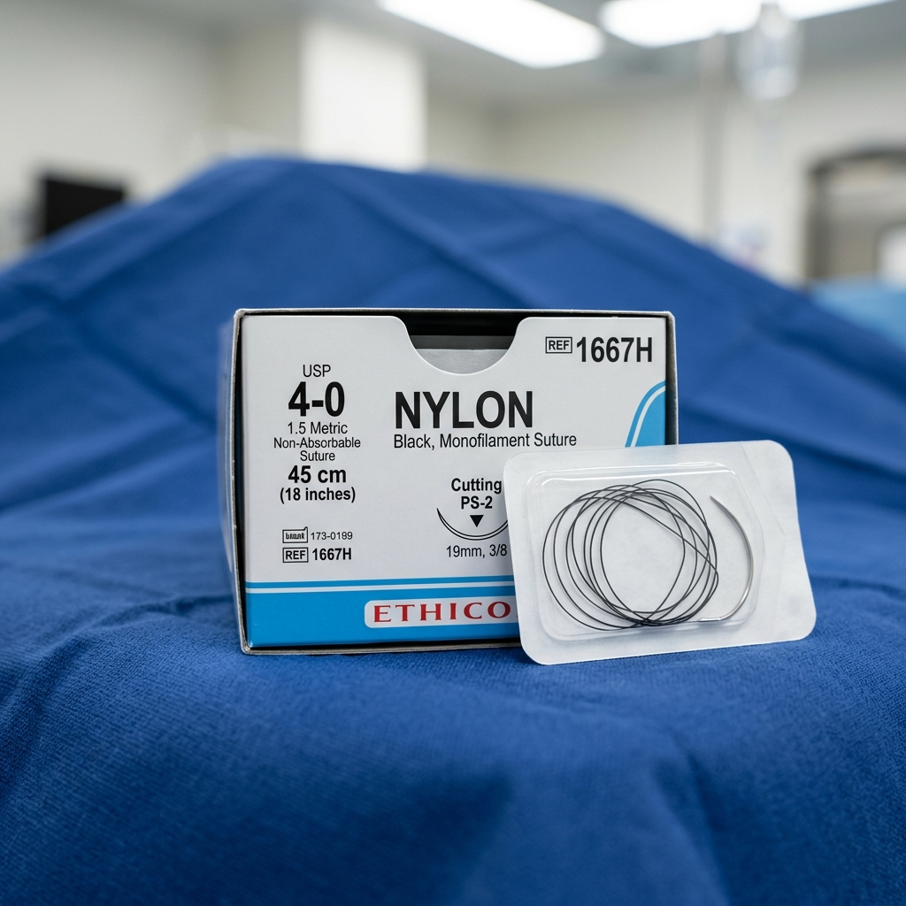 Fil de Suture Nylon Non Résorbable 3/0 (Boîte de 36)
