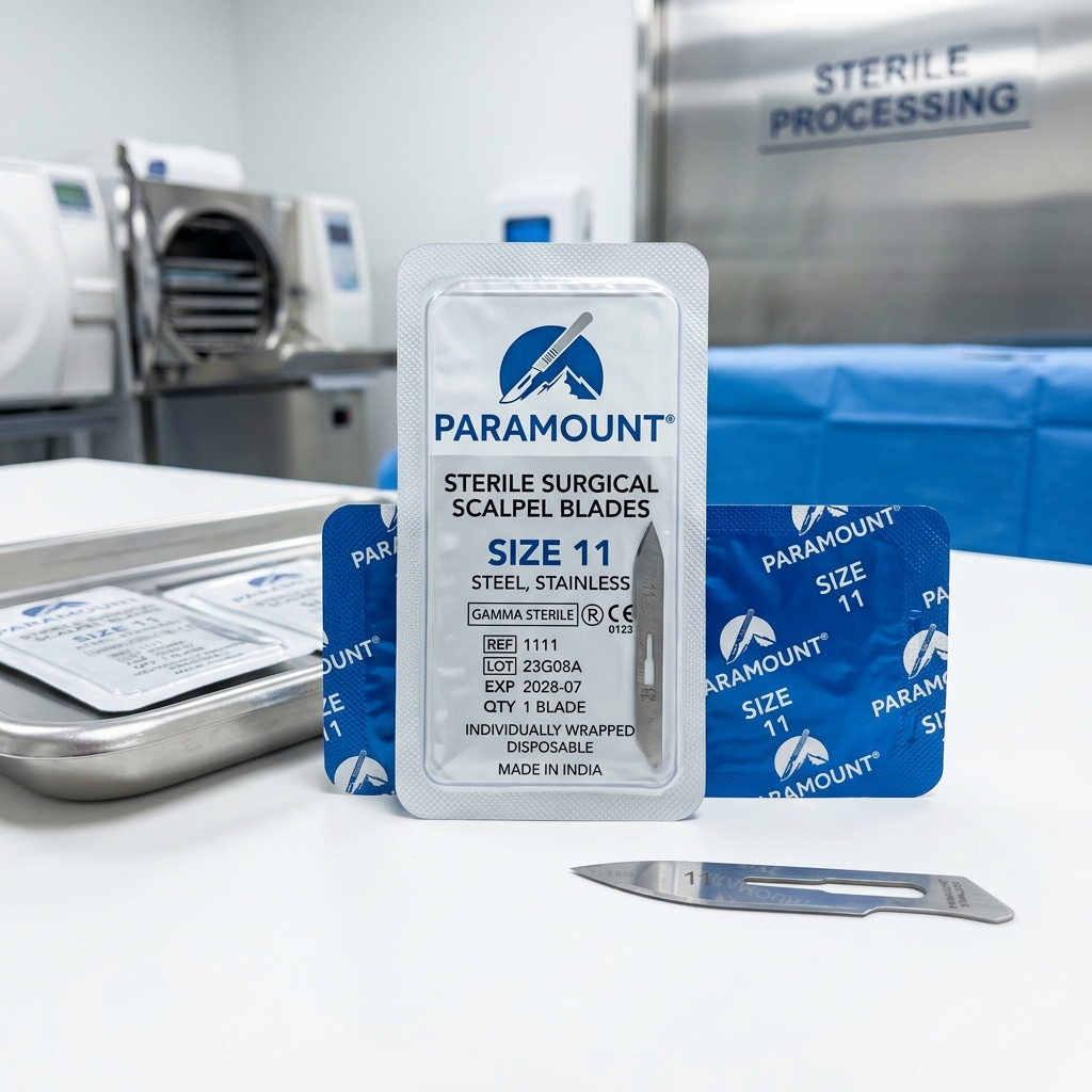 Paramount معقم Scalpel Blades(No. 11)