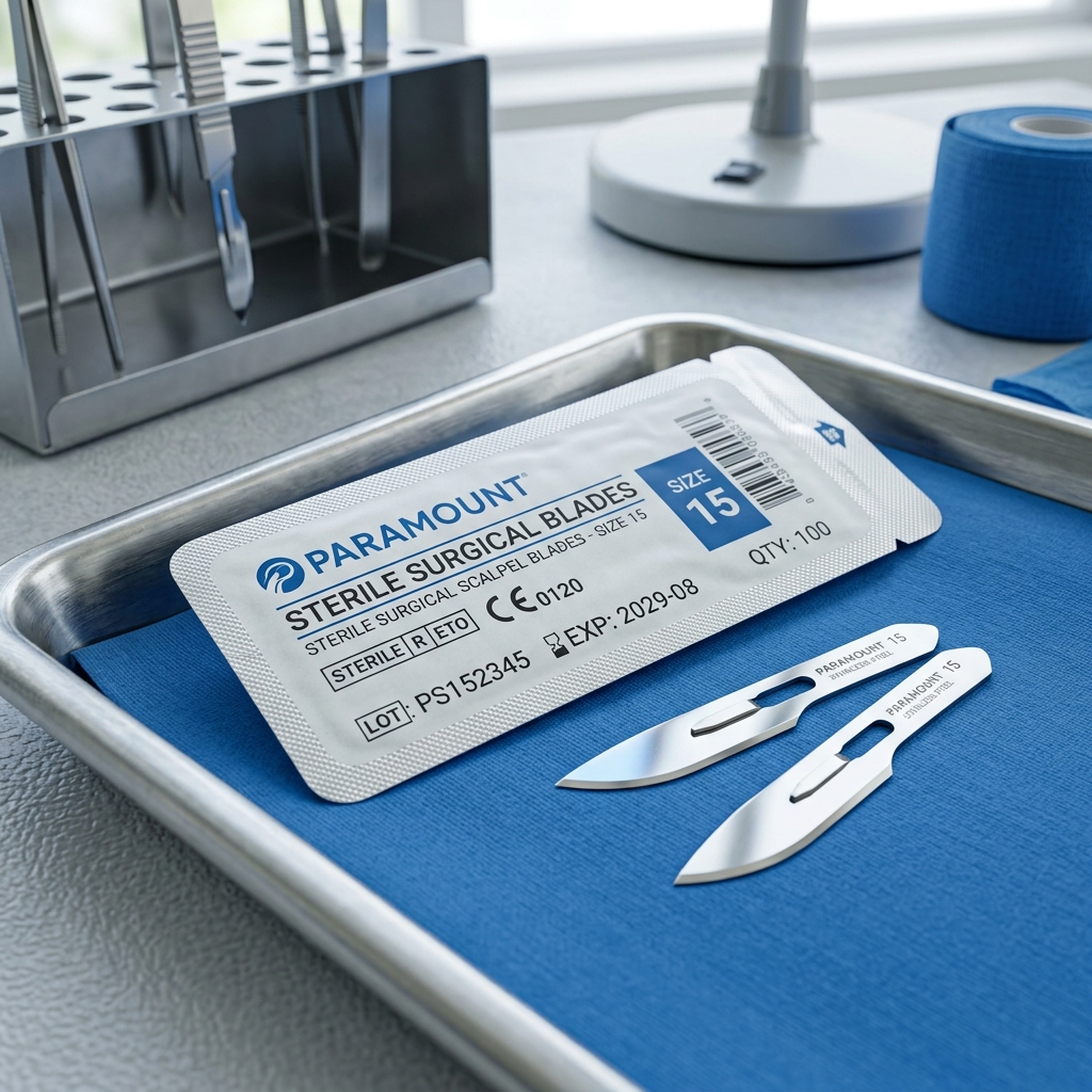 Paramount معقم Scalpel Blades(No. 15)