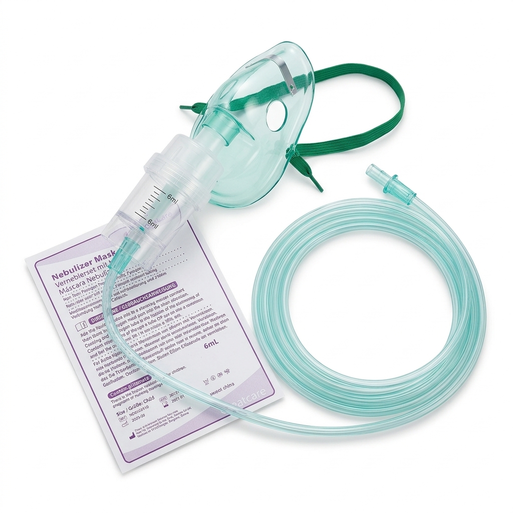 قناع تبخير ورذاذ للأطفال مع أنبوب 2.1 م وخزان 6 مل من Greatcare (مرجع GCR101310)
