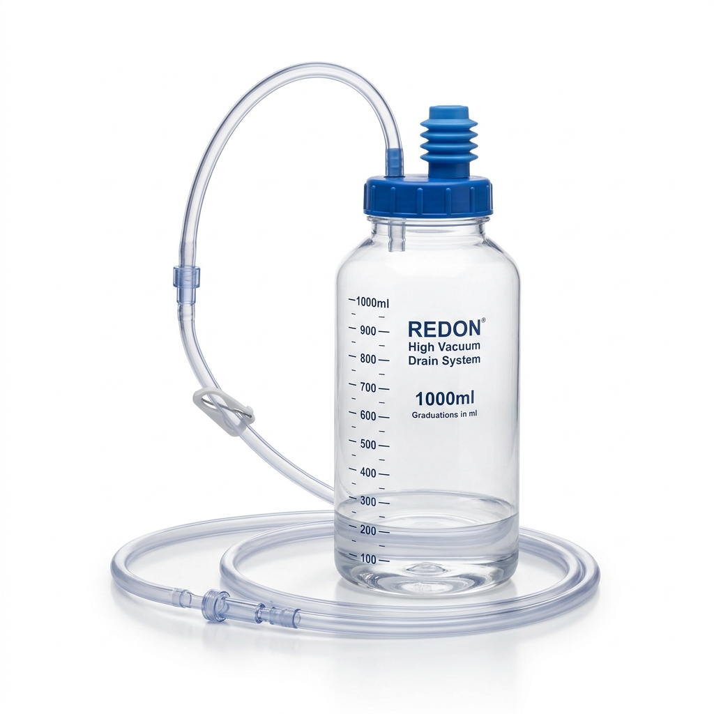 Redon High-Vacuum Wound Drainage 400 mL Bottle System CH 14