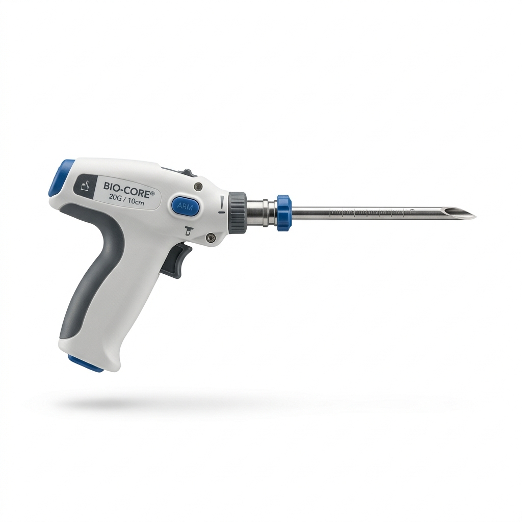 Pistolet Trocart de Biopsie Tissus Mous Semi-Automatique Tru-Cut Zamar 14G x 10 cm