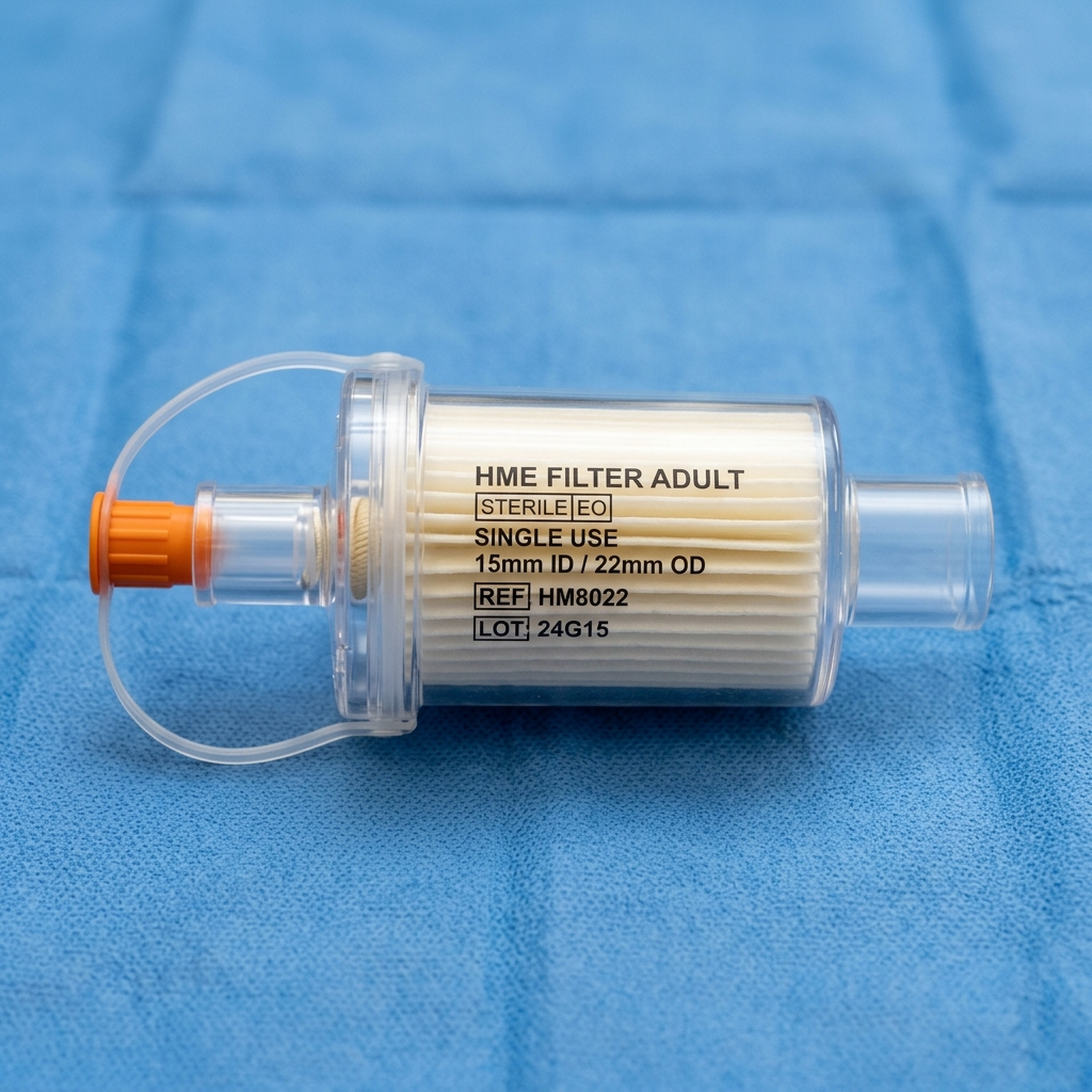 Right-Angled Combined Bacterial Filter Humidifier for Ventilation