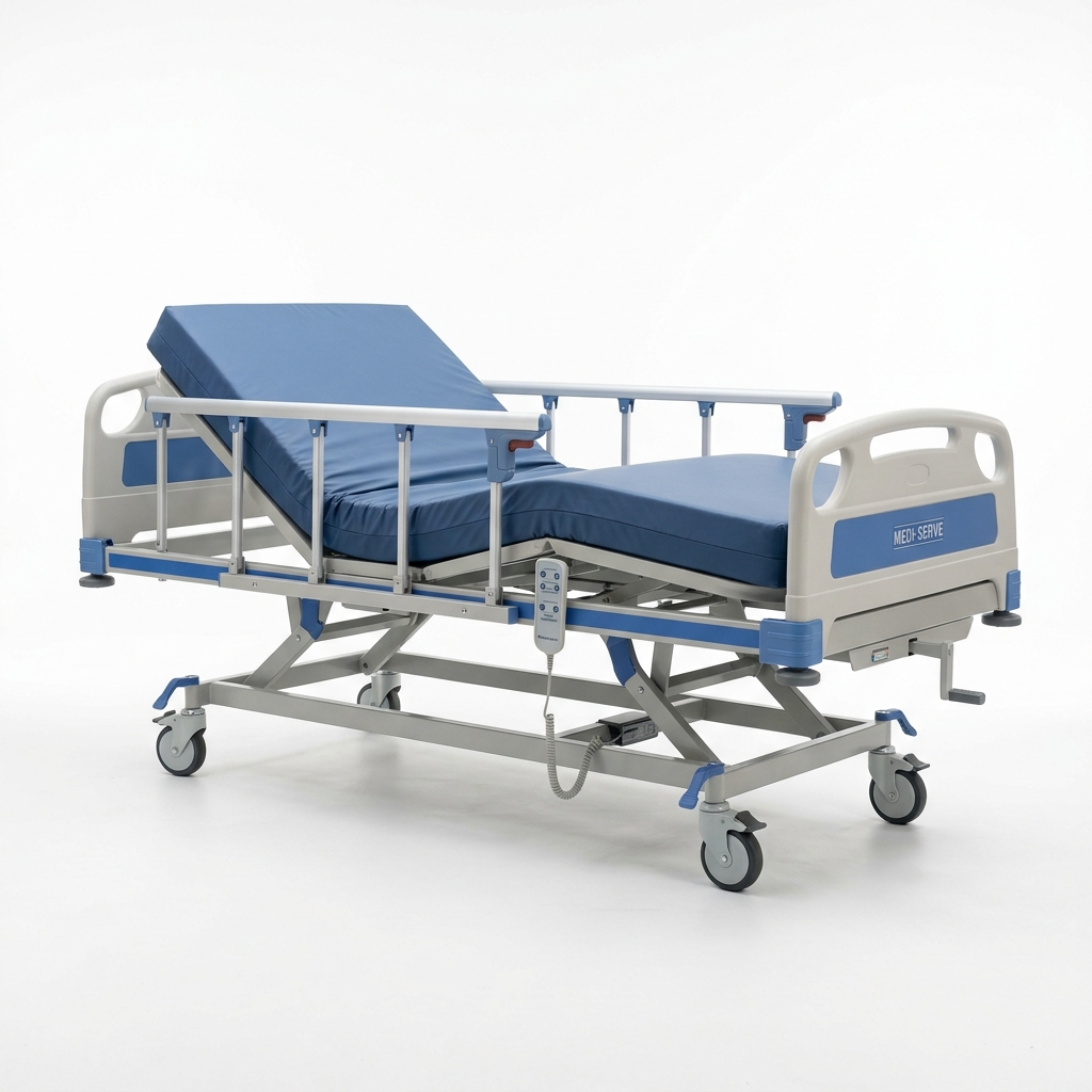 3-function كهربائي سرير طبي with 2 ألمنيوم side rails