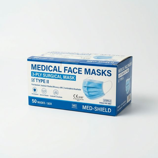 Type II Surgical Masks (3-Ply)